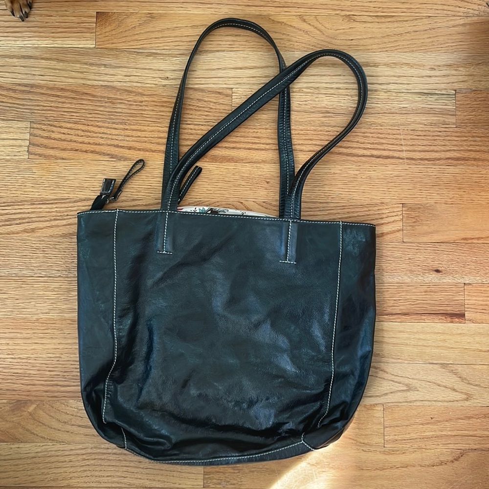 latico black tote bag